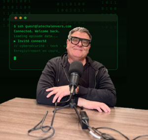 Roch Auburtin est l'invité du podcast la tech à l'envers - cybersécurité visiativ